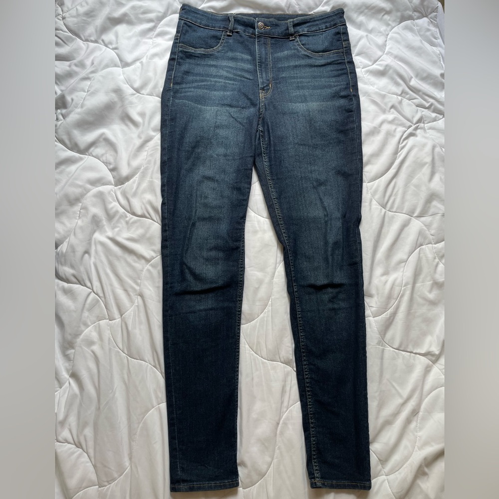 H&M Dark Wash High Rise Skinny Jeans